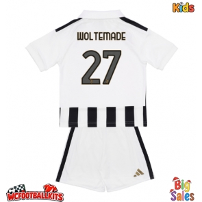 Juventus Nick Woltemade #27 Replica Home Stadium Kit for Kids 2026-27 Short Sleeve (+ pants)